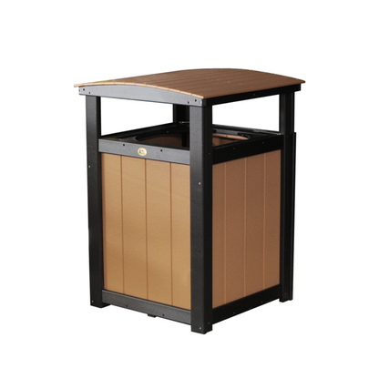 LuxCraft Poly Lumber Outdoor Trash Can