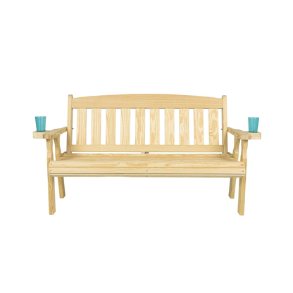Amish Casual 4 Foot Mission Wood Garden Bench