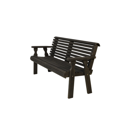 Amish Casual Roll Back Heavy Duty Outdoor Bench