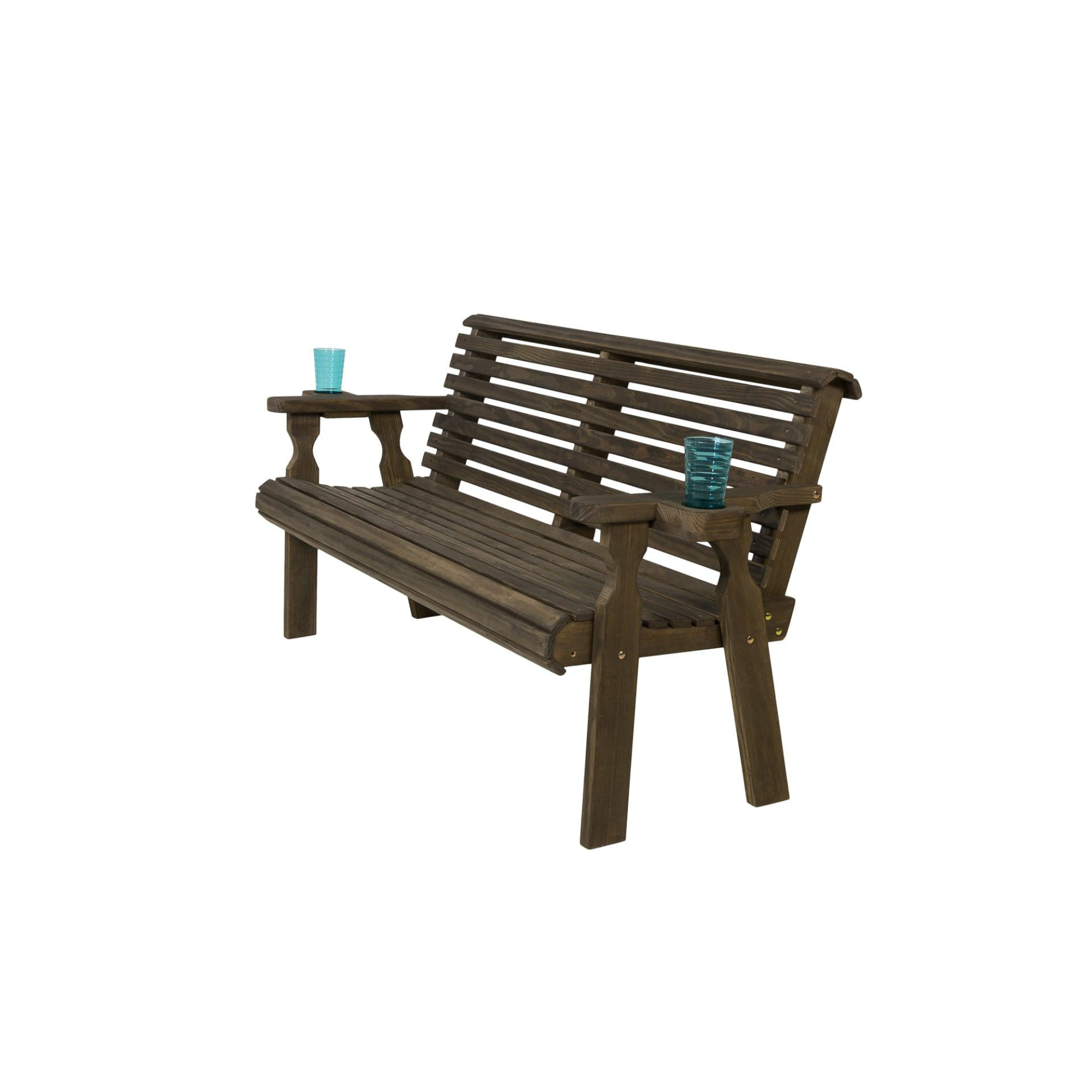Amish Casual Heavy Duty Roll Back 4 Foot Treated Garden Bench