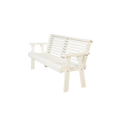 Amish Casual Heavy Duty Roll Back 4 Foot Treated Garden Bench