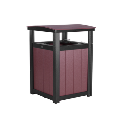 LuxCraft Poly Lumber Outdoor Trash Can