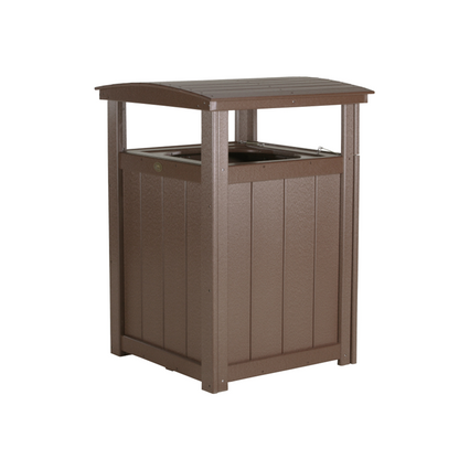 LuxCraft Poly Lumber Outdoor Trash Can