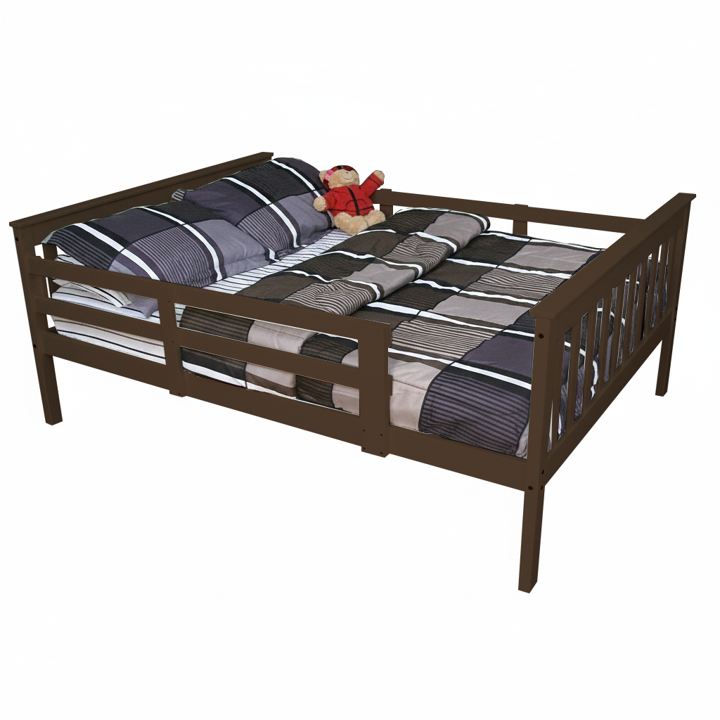Versaloft Mission Amish Made Kids Bed Frame with Guardrails