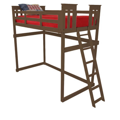 Versaloft Mission Amish Made Loft Bed Frame with End Ladder