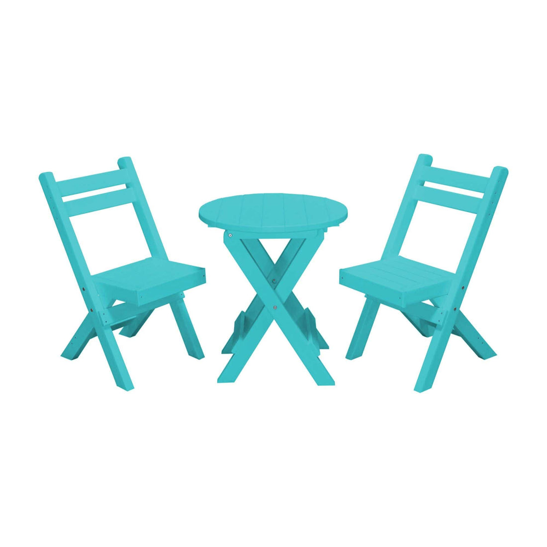 Keystone Amish Co. Coronado Round Poly Folding Bistro Set