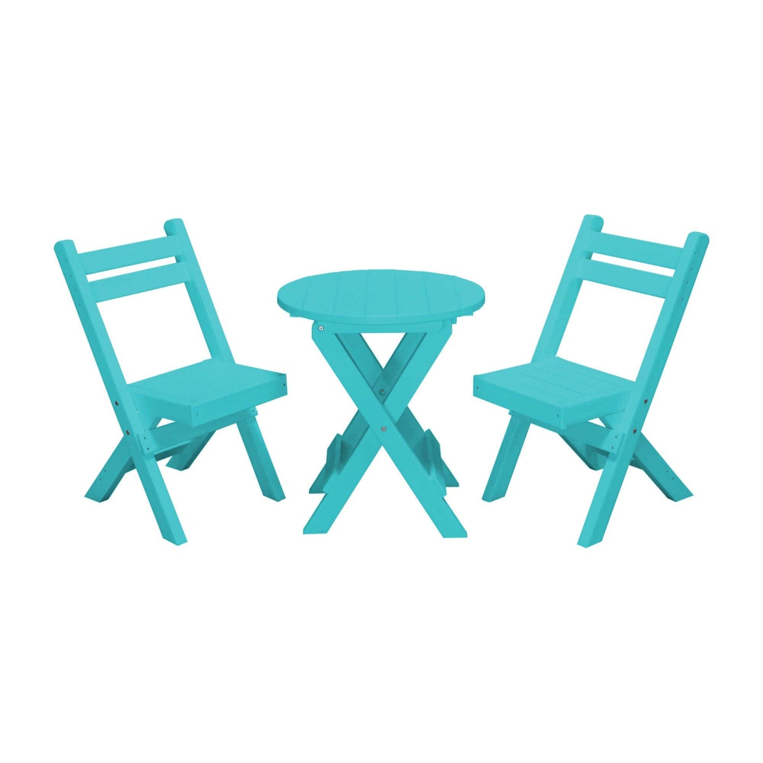 Keystone Amish Co. Coronado Round Poly Folding Bistro Set