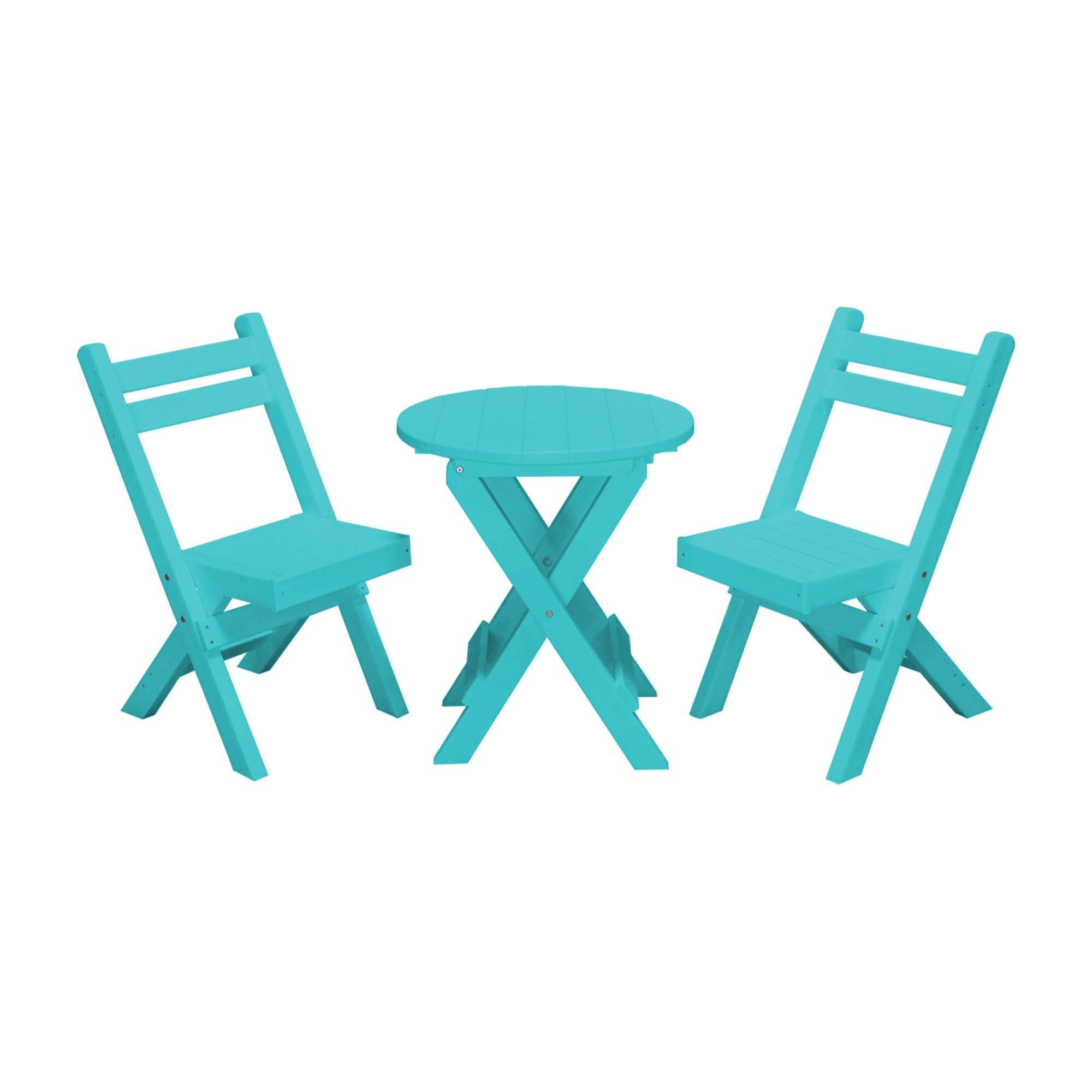 Keystone Amish Co. Coronado Round Poly Folding Bistro Set