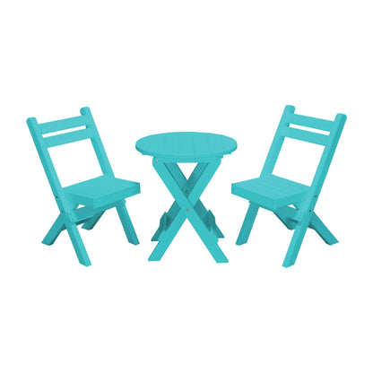 Keystone Amish Co. Coronado Round Poly Folding Bistro Set