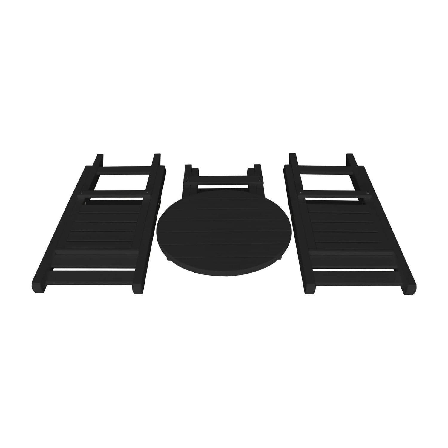 Keystone Amish Co. Coronado Round Poly Folding Bistro Set