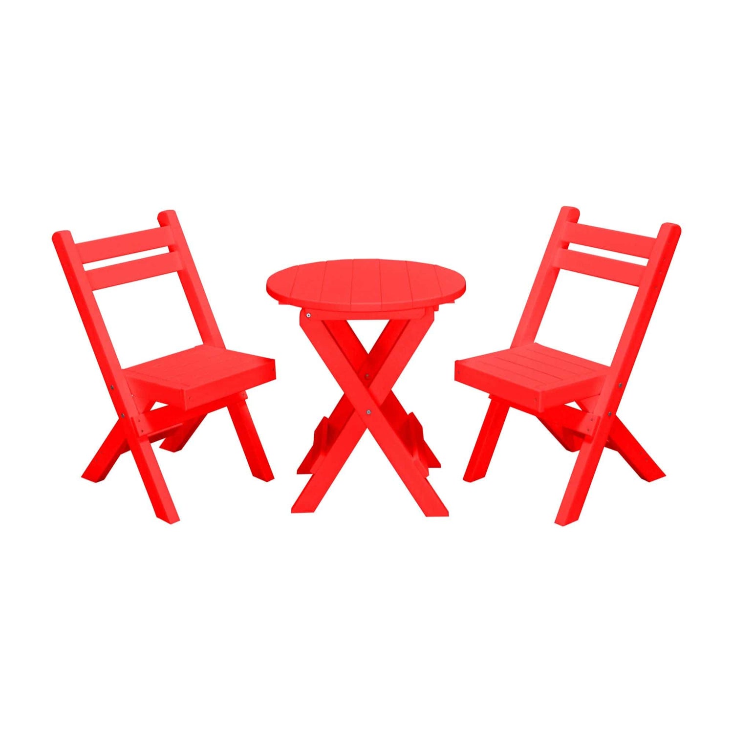 Keystone Amish Co. Coronado Round Poly Folding Bistro Set