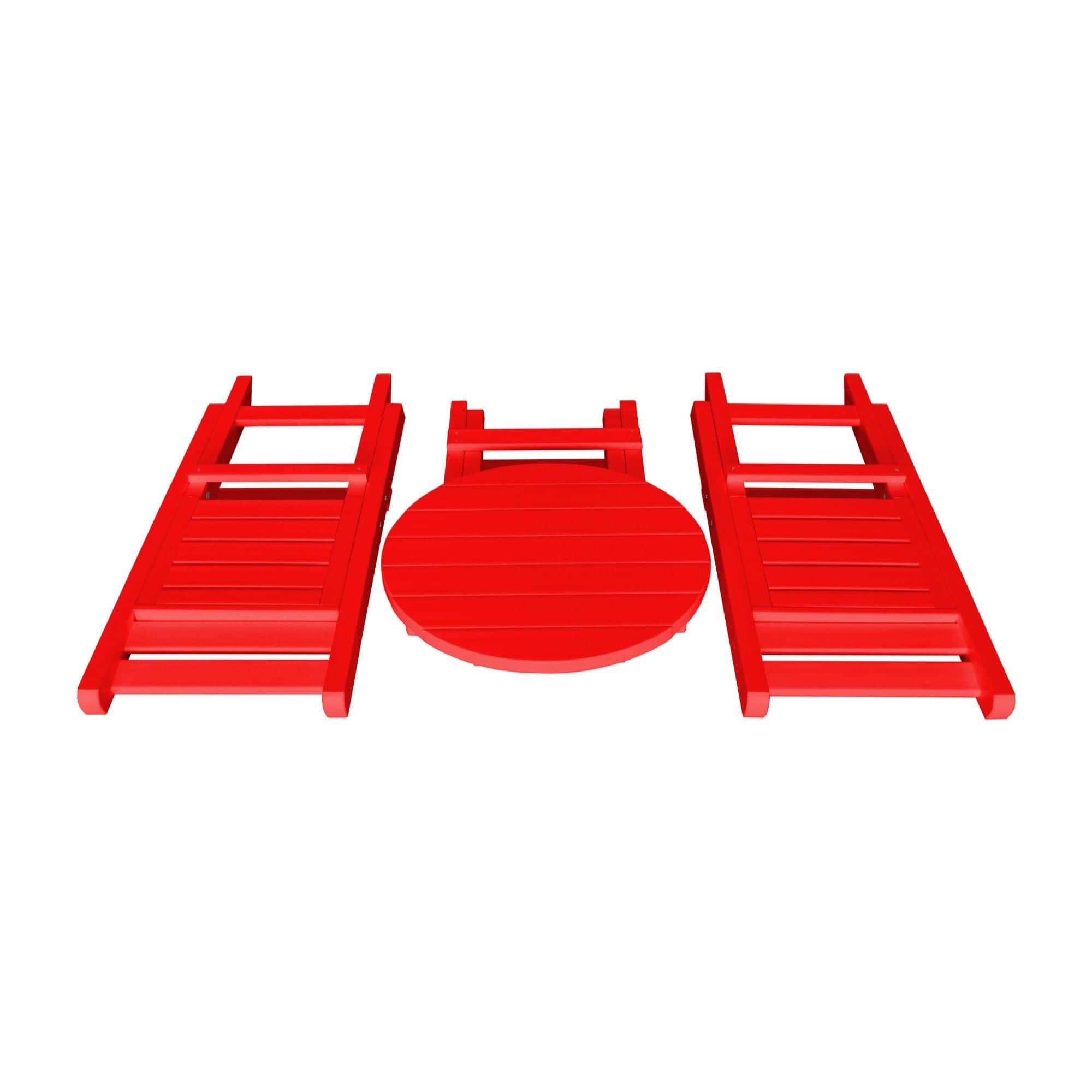 Keystone Amish Co. Coronado Round Poly Folding Bistro Set