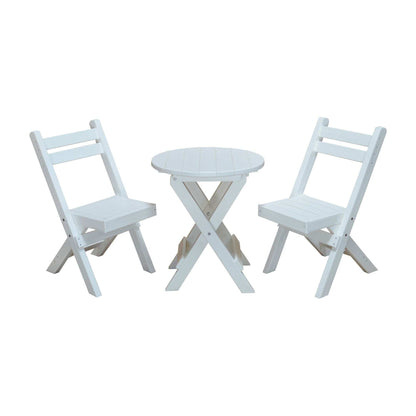 Keystone Amish Co. Coronado Round Poly Folding Bistro Set