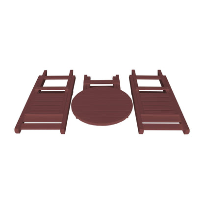 Keystone Amish Co. Coronado Round Poly Folding Bistro Set