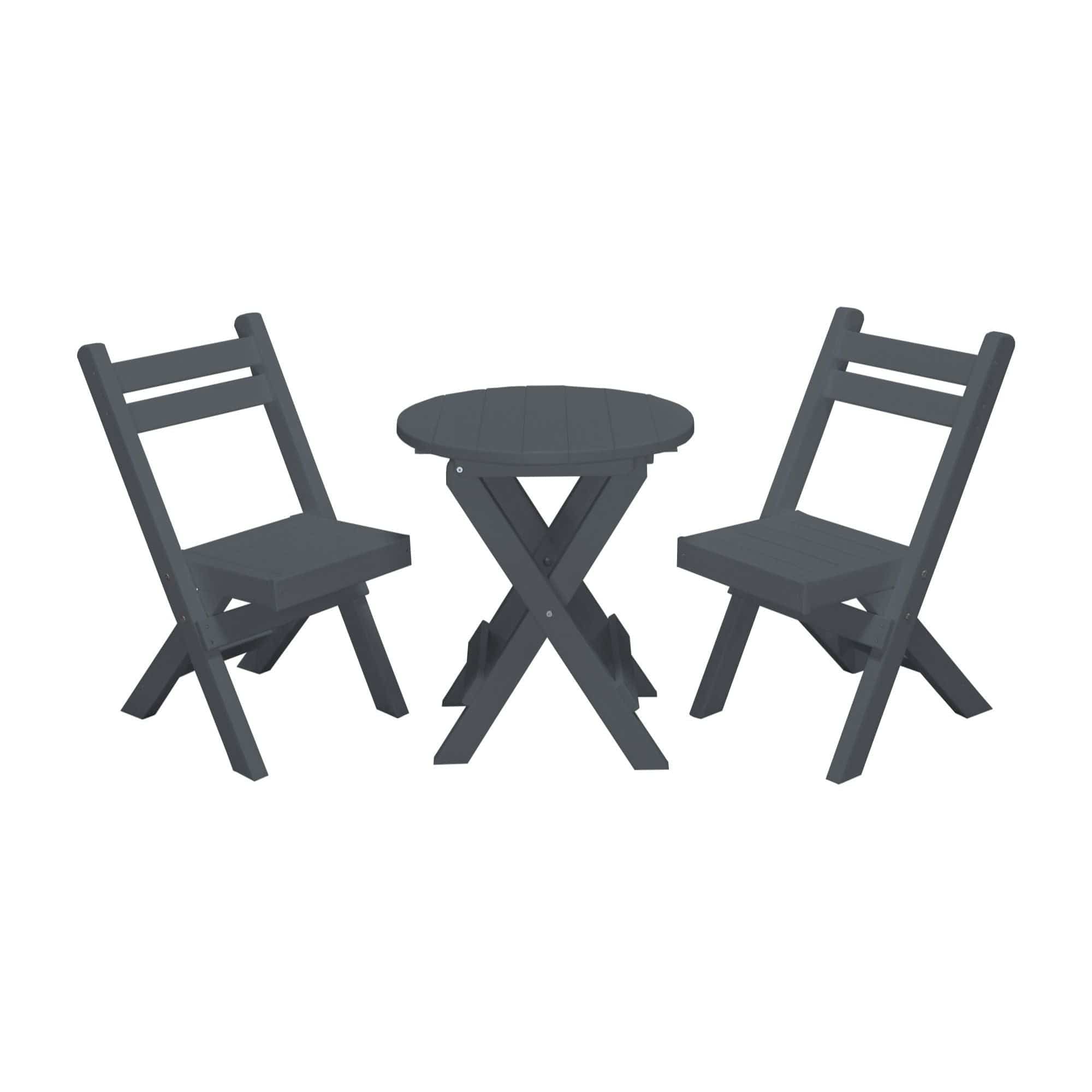 Keystone Amish Co. Coronado Round Poly Folding Bistro Set