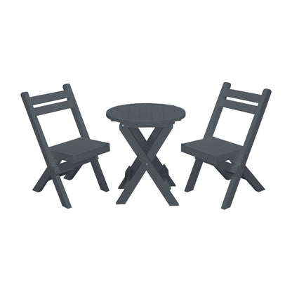 Keystone Amish Co. Coronado Round Poly Folding Bistro Set