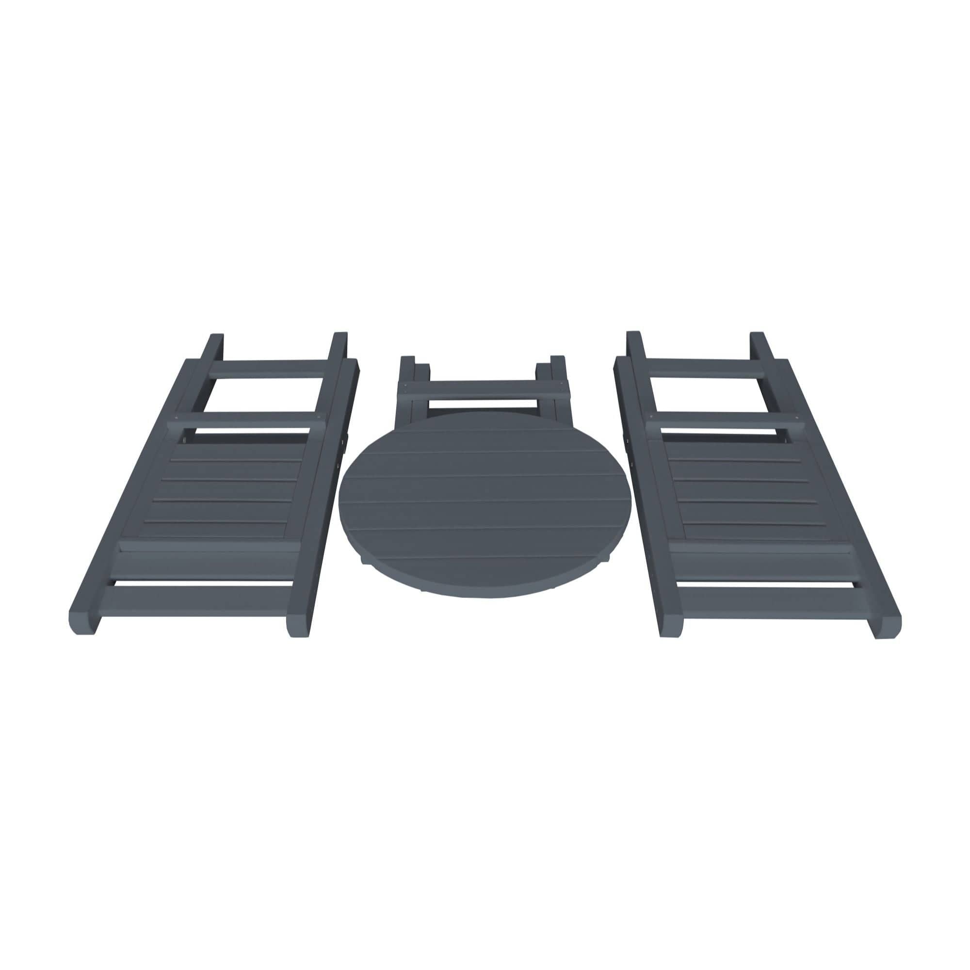 Keystone Amish Co. Coronado Round Poly Folding Bistro Set