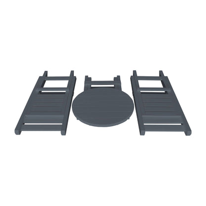 Keystone Amish Co. Coronado Round Poly Folding Bistro Set