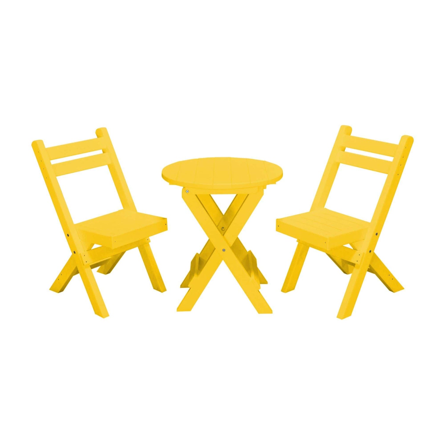 Keystone Amish Co. Coronado Round Poly Folding Bistro Set