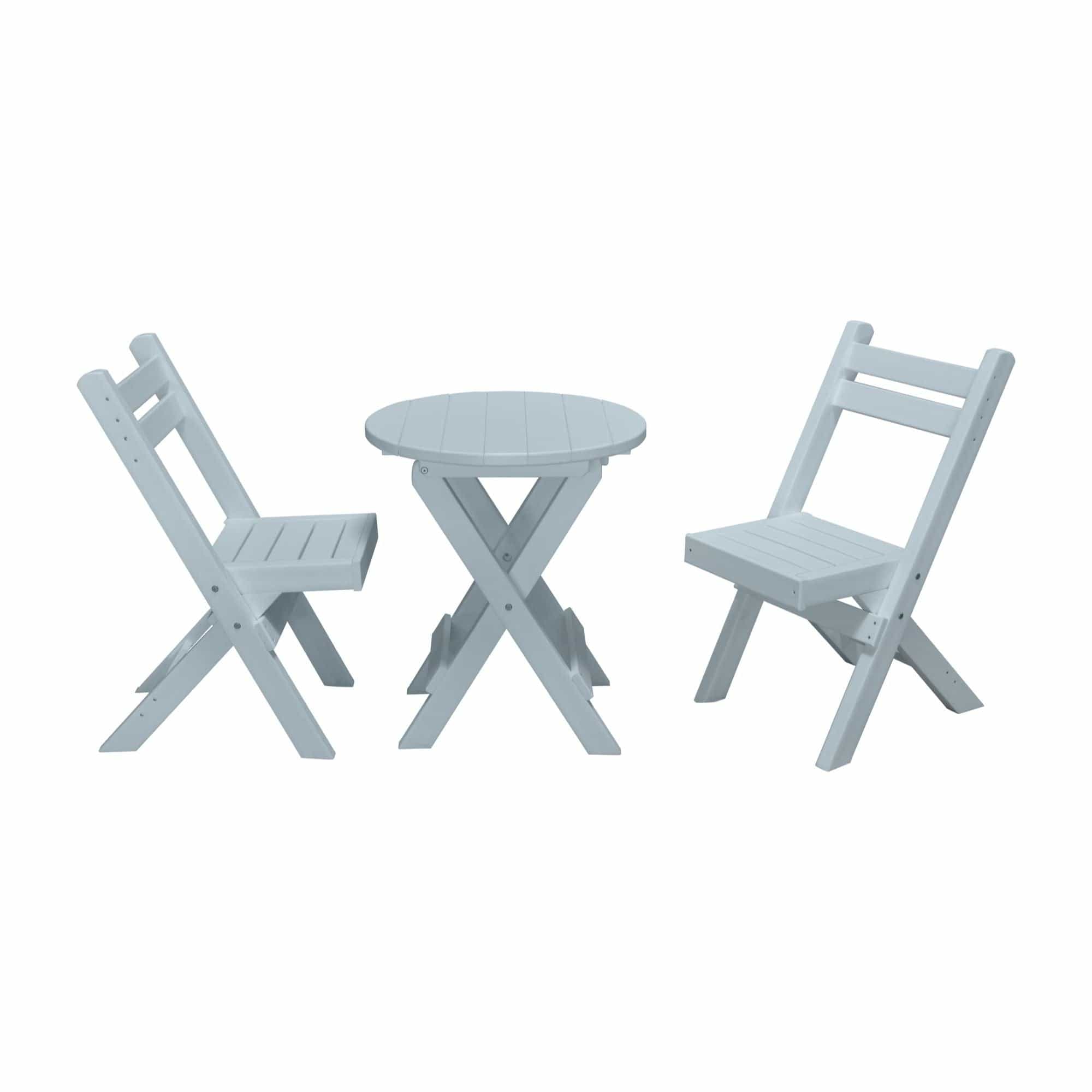 Keystone Amish Co. Coronado Round Poly Folding Bistro Set