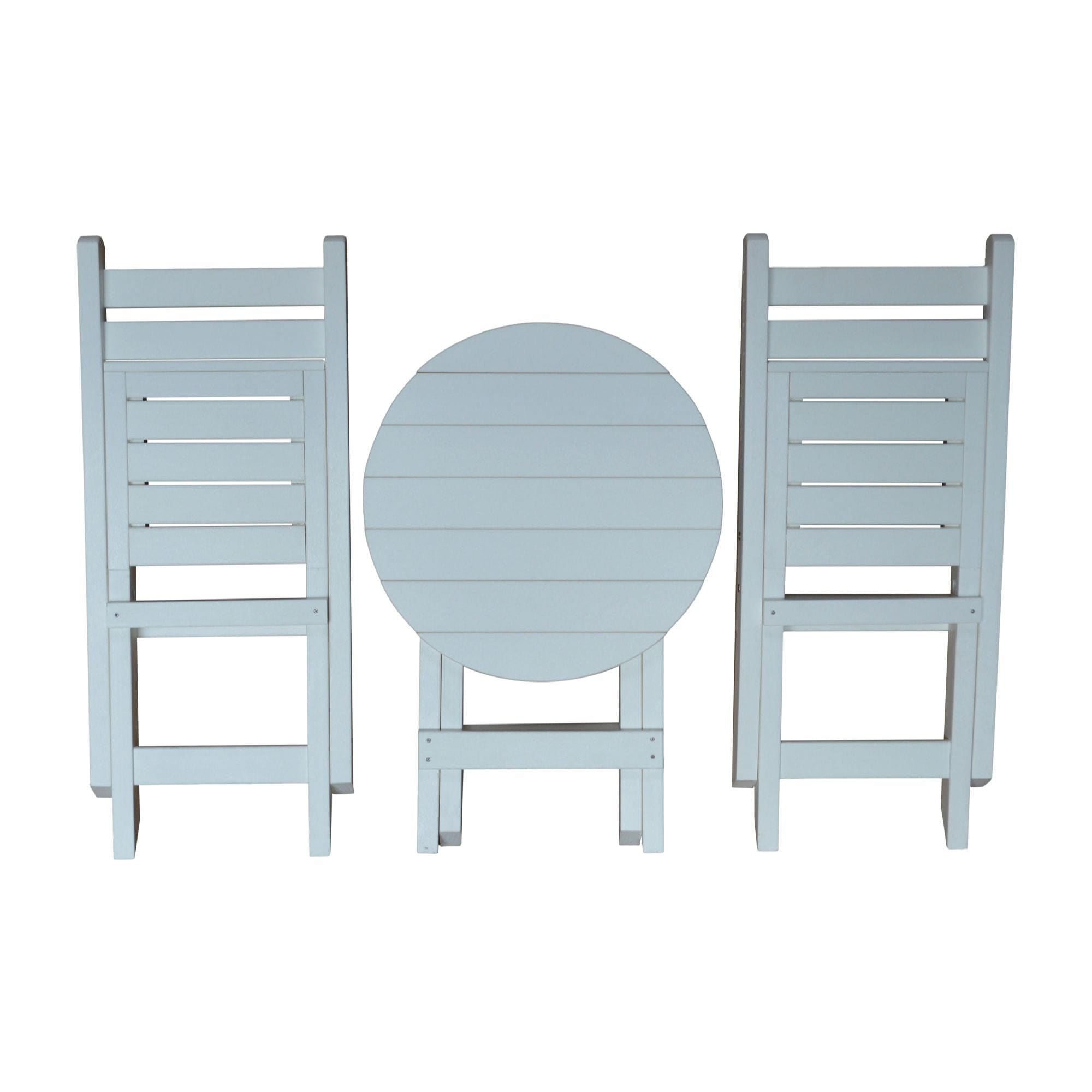 Keystone Amish Co. Coronado Round Poly Folding Bistro Set