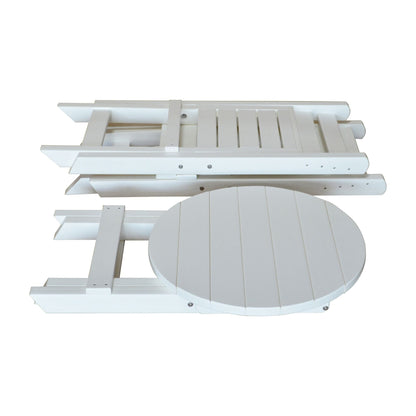 Keystone Amish Co. Coronado Round Poly Folding Bistro Set