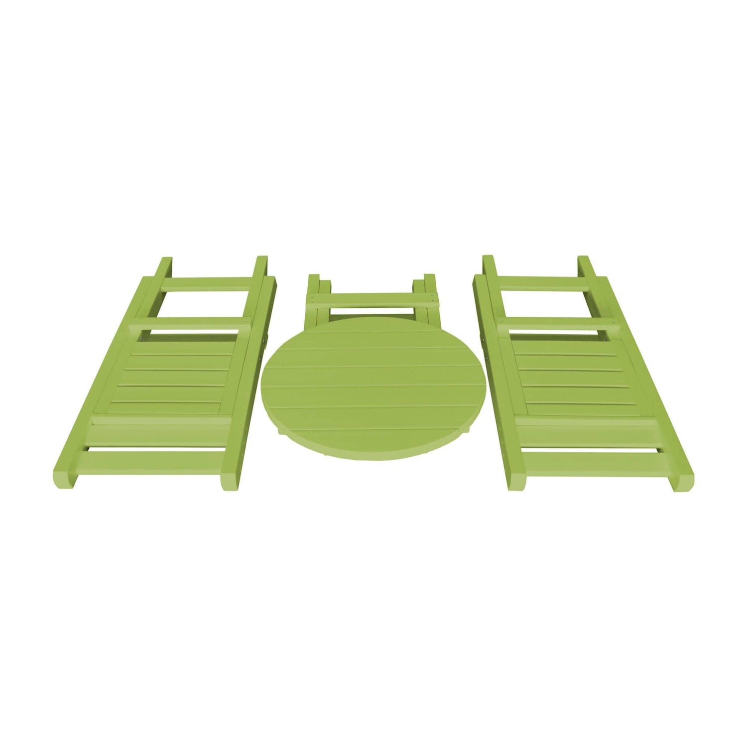 Keystone Amish Co. Coronado Round Poly Folding Bistro Set