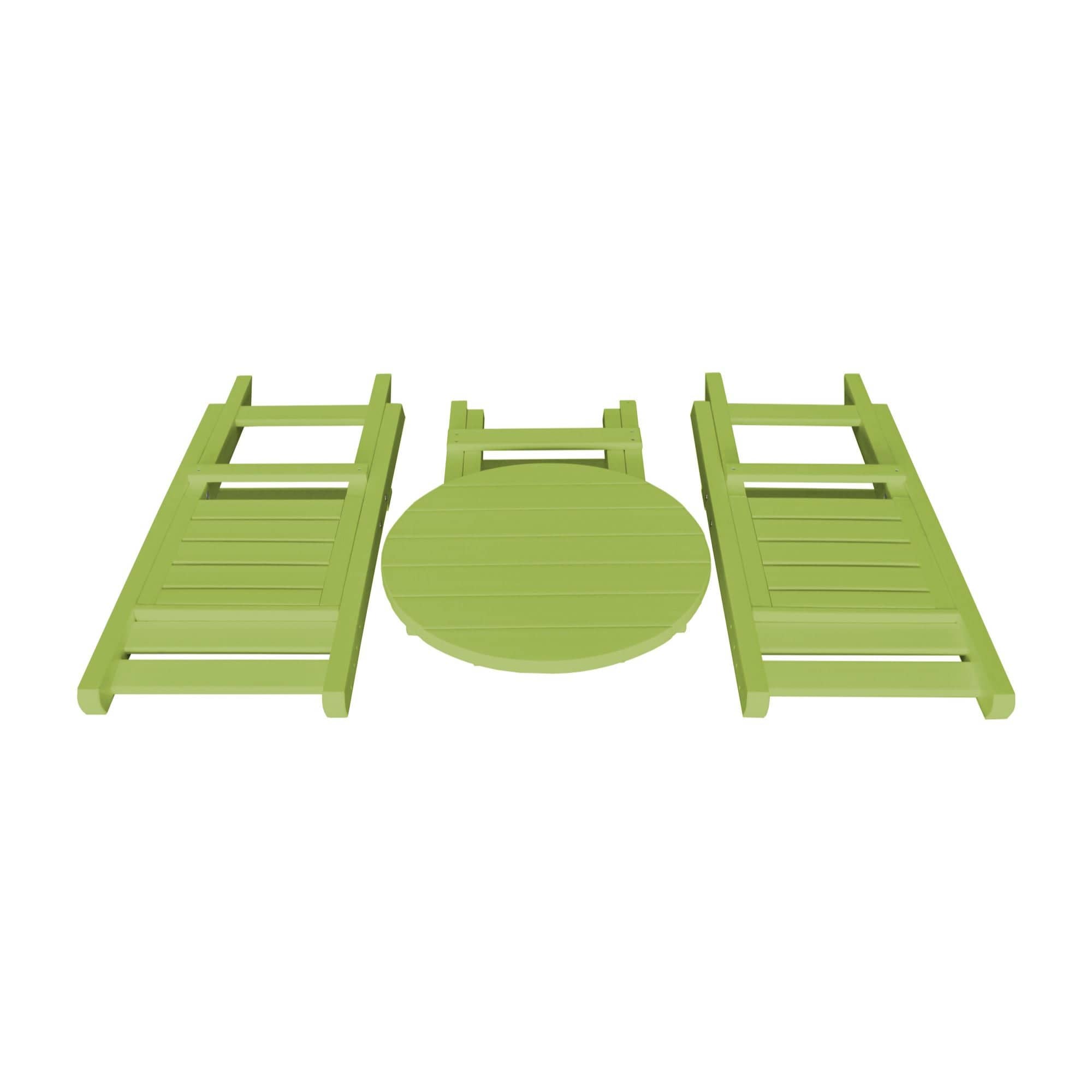 Keystone Amish Co. Coronado Round Poly Folding Bistro Set