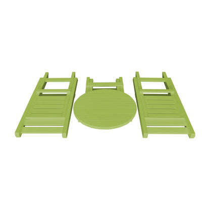 Keystone Amish Co. Coronado Round Poly Folding Bistro Set