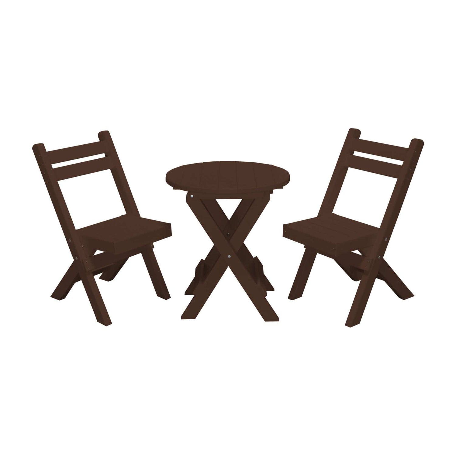 Keystone Amish Co. Coronado Round Poly Folding Bistro Set