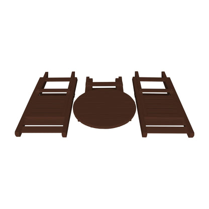 Keystone Amish Co. Coronado Round Poly Folding Bistro Set