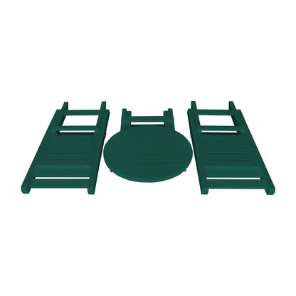 Keystone Amish Co. Coronado Round Poly Folding Bistro Set