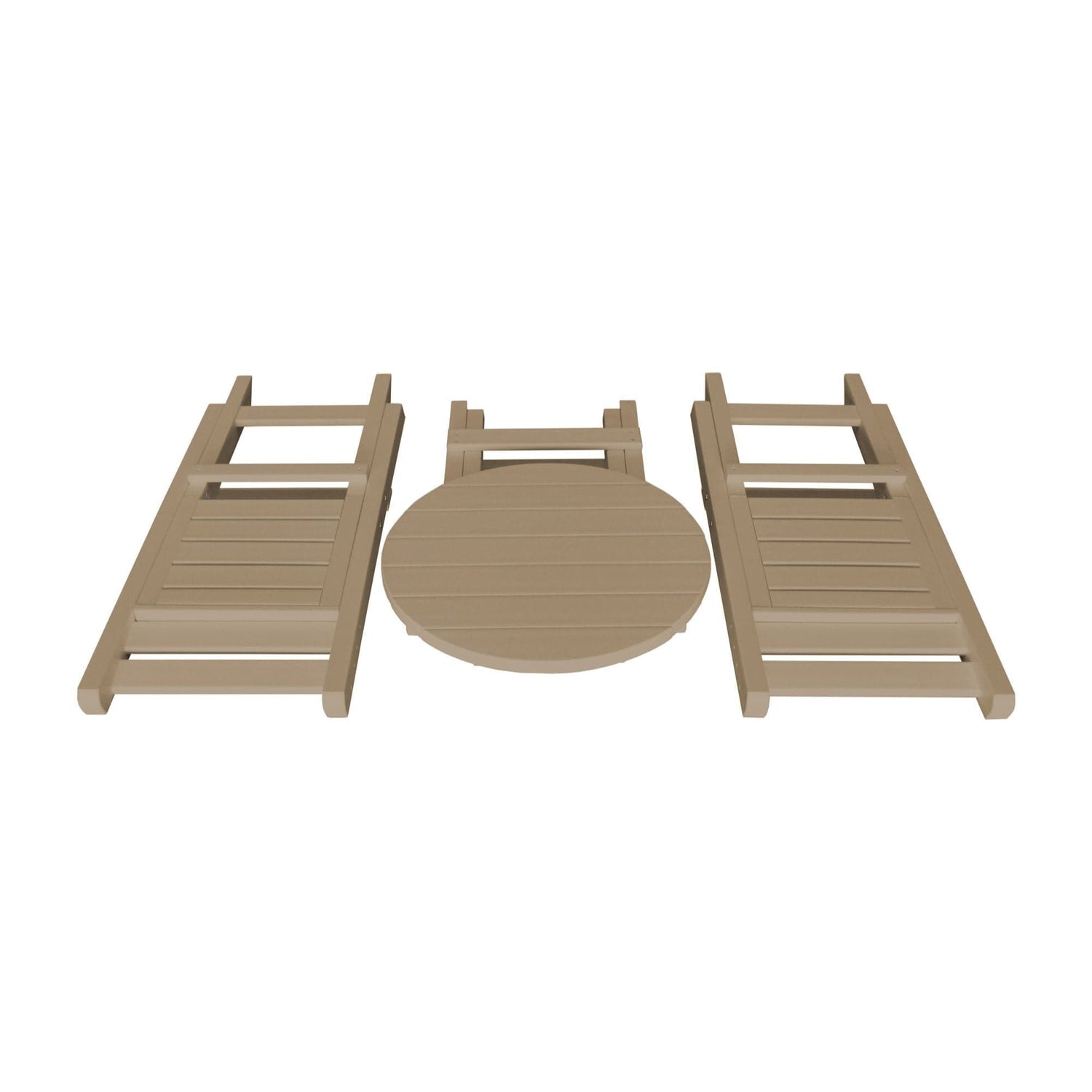 Keystone Amish Co. Coronado Round Poly Folding Bistro Set