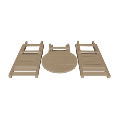 Keystone Amish Co. Coronado Round Poly Folding Bistro Set