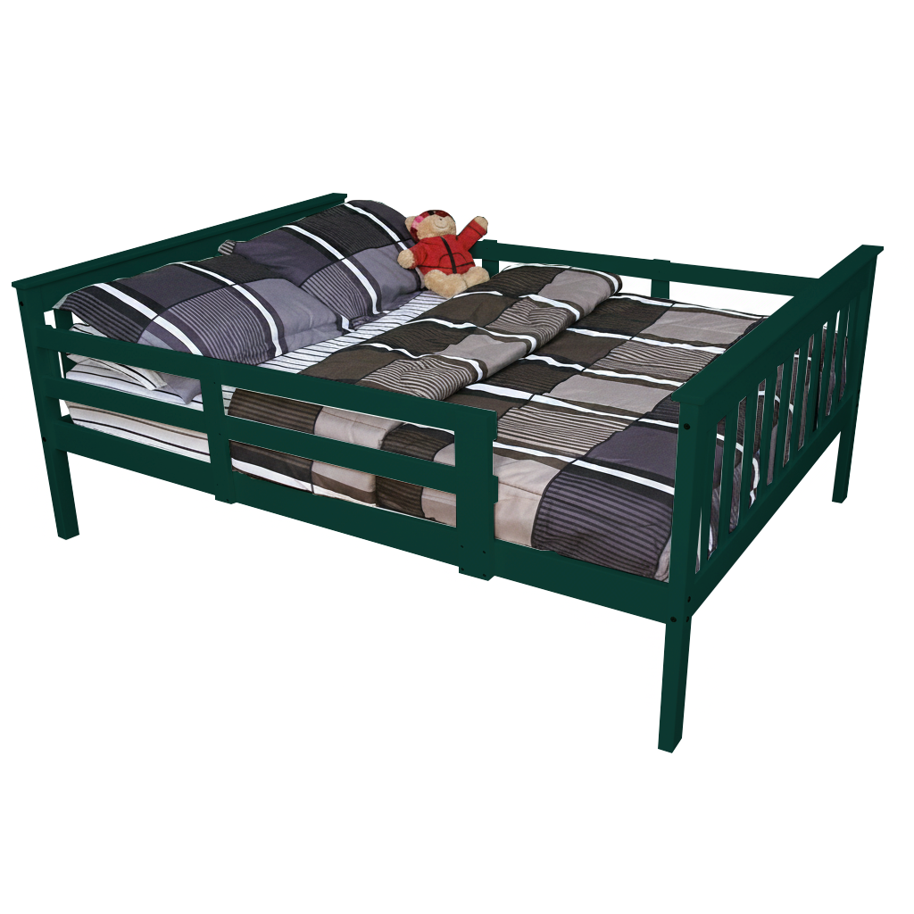 Versaloft Mission Amish Made Kids Bed Frame with Guardrails
