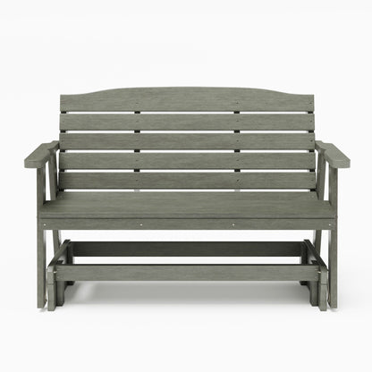SimplyPoly Amish Made Classic Recycled Plastic Porch Glider