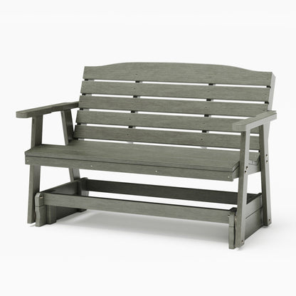 SimplyPoly Amish Made Classic Recycled Plastic Porch Glider