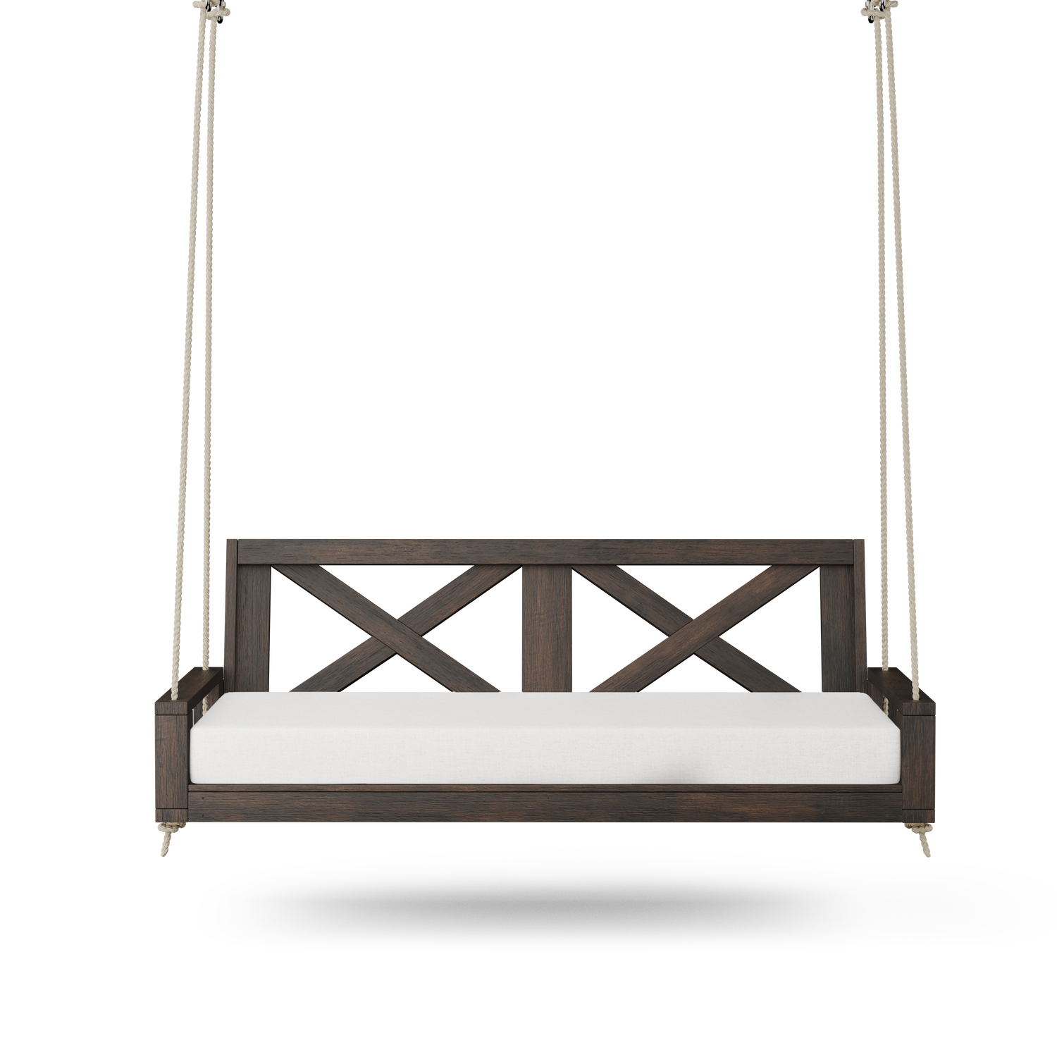 Amish Casual Malvern Porch Swing Bed, 4 Ft Dark Walnut
