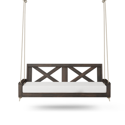 Amish Casual Malvern Porch Swing Bed, 4 Ft Dark Walnut