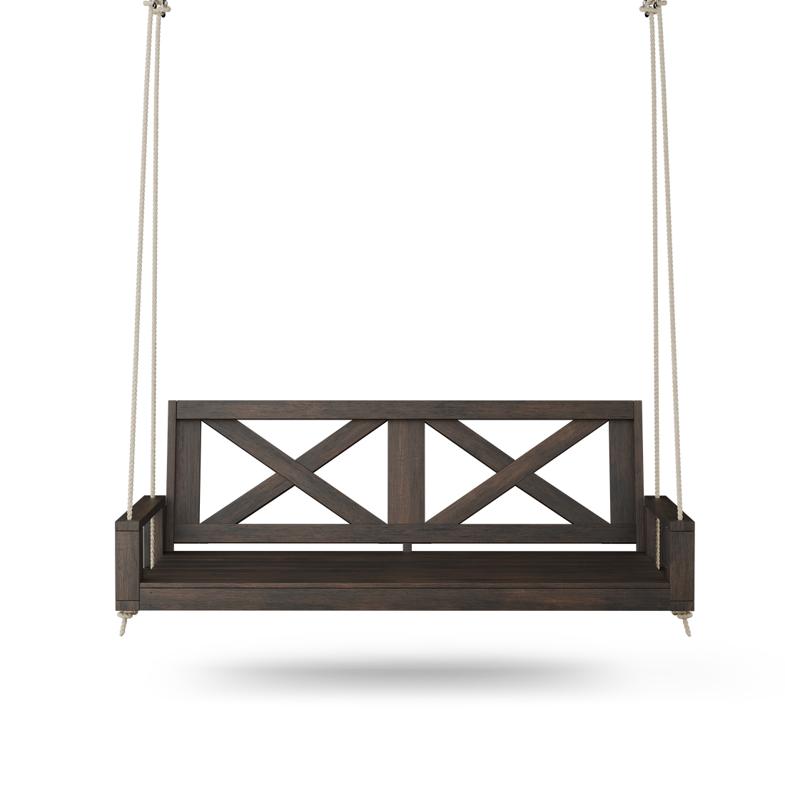 Amish Casual Malvern Porch Swing Bed, 4 Ft Dark Walnut