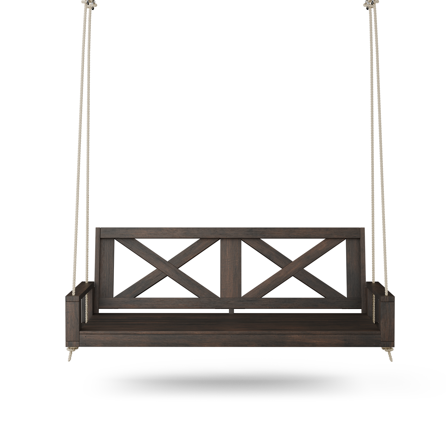 Amish Casual Malvern Porch Swing Bed, 4 Ft Dark Walnut