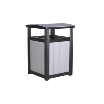 LuxCraft Poly Lumber Outdoor Trash Can