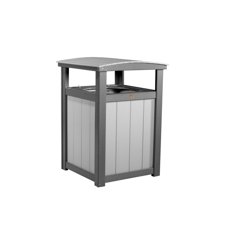 LuxCraft Poly Lumber Outdoor Trash Can