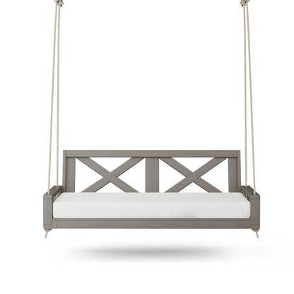 Amish Casual Malvern Porch Swing Bed, Twin Grey