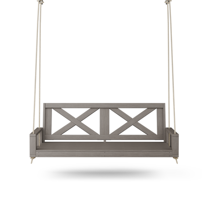 Amish Casual Malvern Porch Swing Bed, Twin Grey