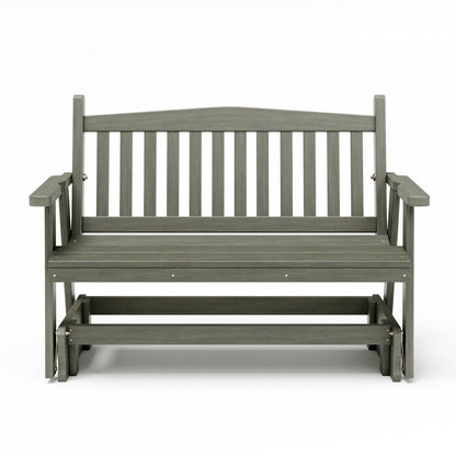 SimplyPoly Amish Made Mission Recycled Plastic Porch Glider
