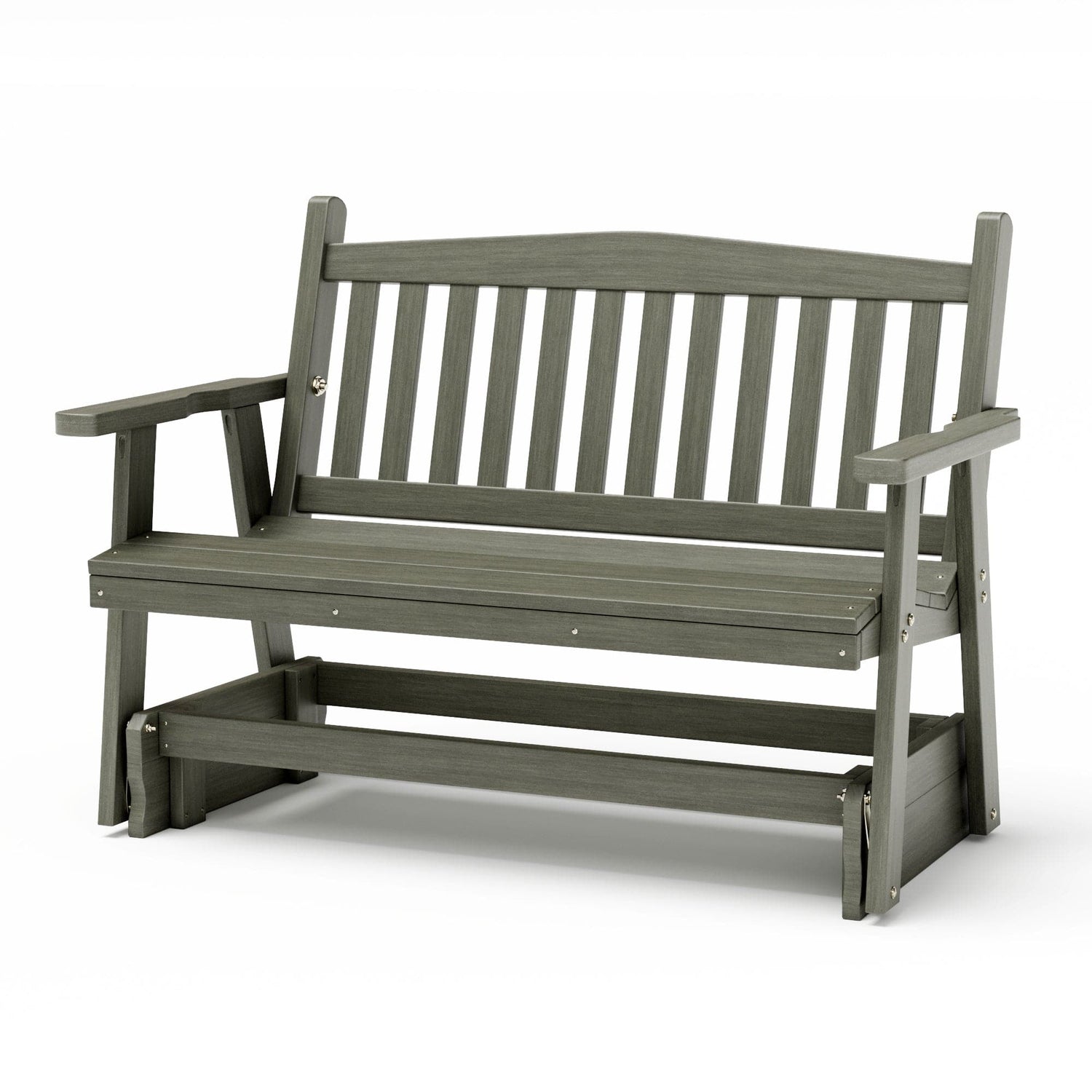 SimplyPoly Amish Made Mission Recycled Plastic Porch Glider