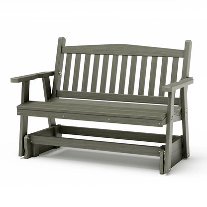 SimplyPoly Amish Made Mission Recycled Plastic Porch Glider