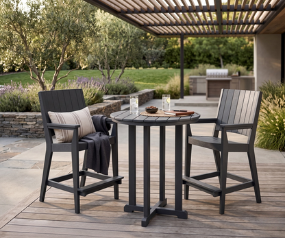 Berlin Gardens Mayhew Outdoor Poly Lumber Chat Bar Height Chair