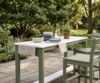 Berlin Gardens Balcony Outdoor Poly Lumber Dining Table